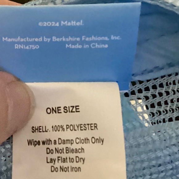 NWT 2024 Mattel Ken Adjustable Trucker Hat | Light Blue & White - Picture 6 of 8